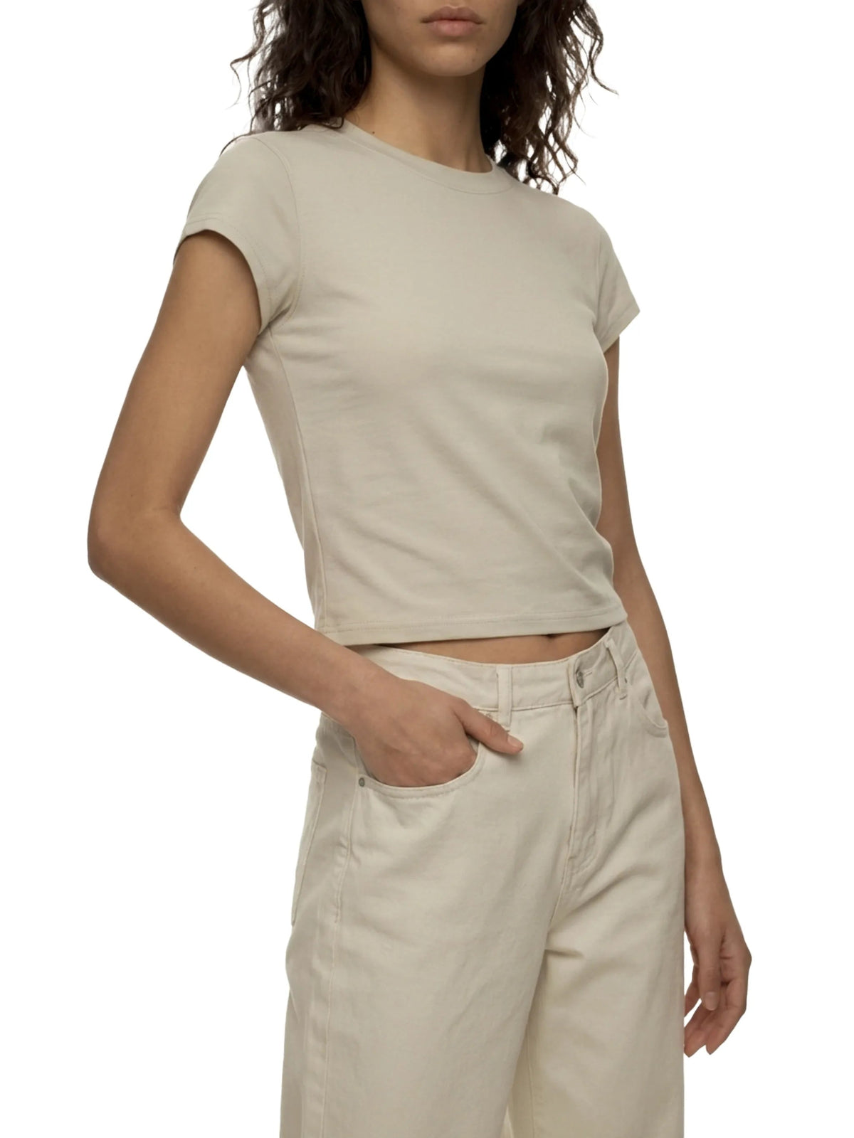 Women's Slim-Fit Cropped T-Shirt