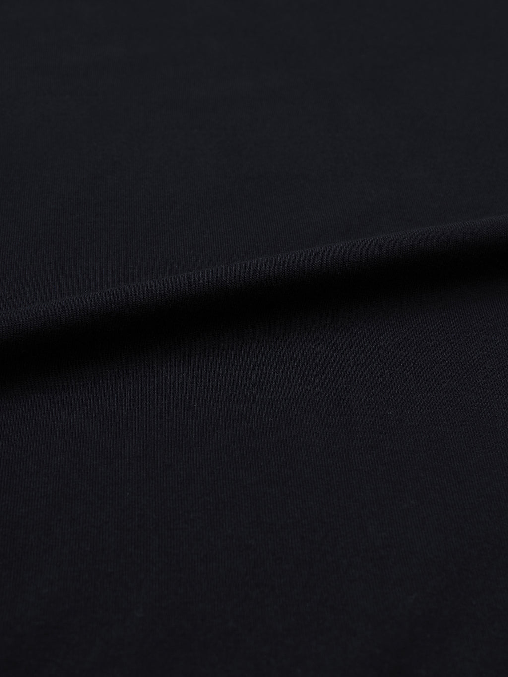 Off Script Drop Shoulder Cotton T-Shirt - Classic Black fabric texture detail