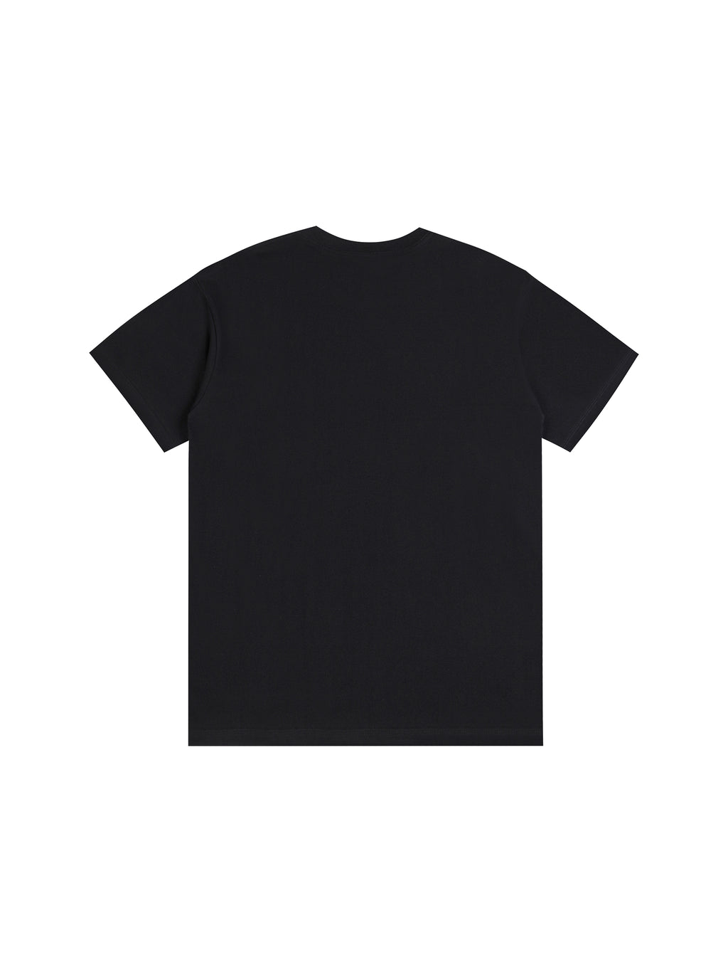 Off Script Drop Shoulder Cotton T-Shirt - Classic Black alternate back view