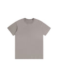 Off Script Drop Shoulder Cotton T-Shirt - Silver Birch front view