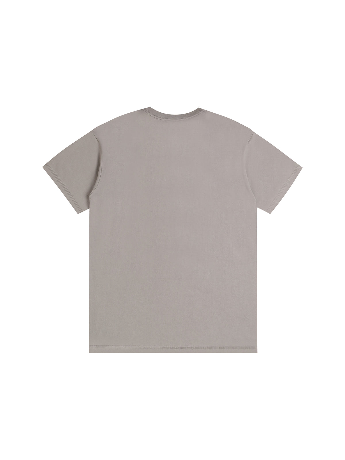Off Script Drop Shoulder Cotton T-Shirt - Silver Birch back view