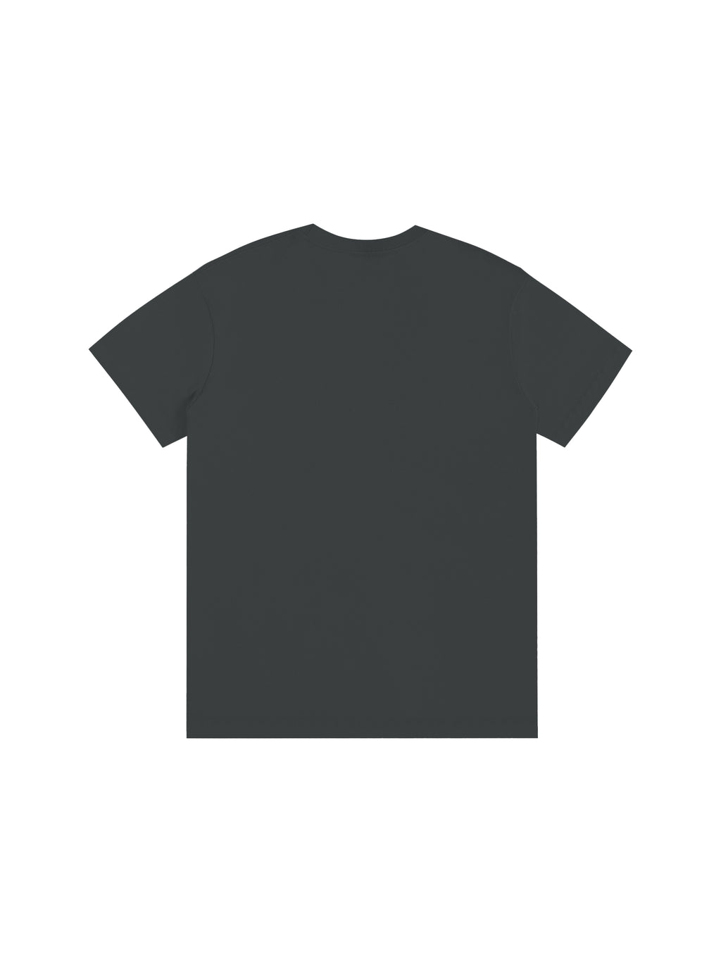 Off Script Drop Shoulder Cotton T-Shirt - Carbon Grey back view