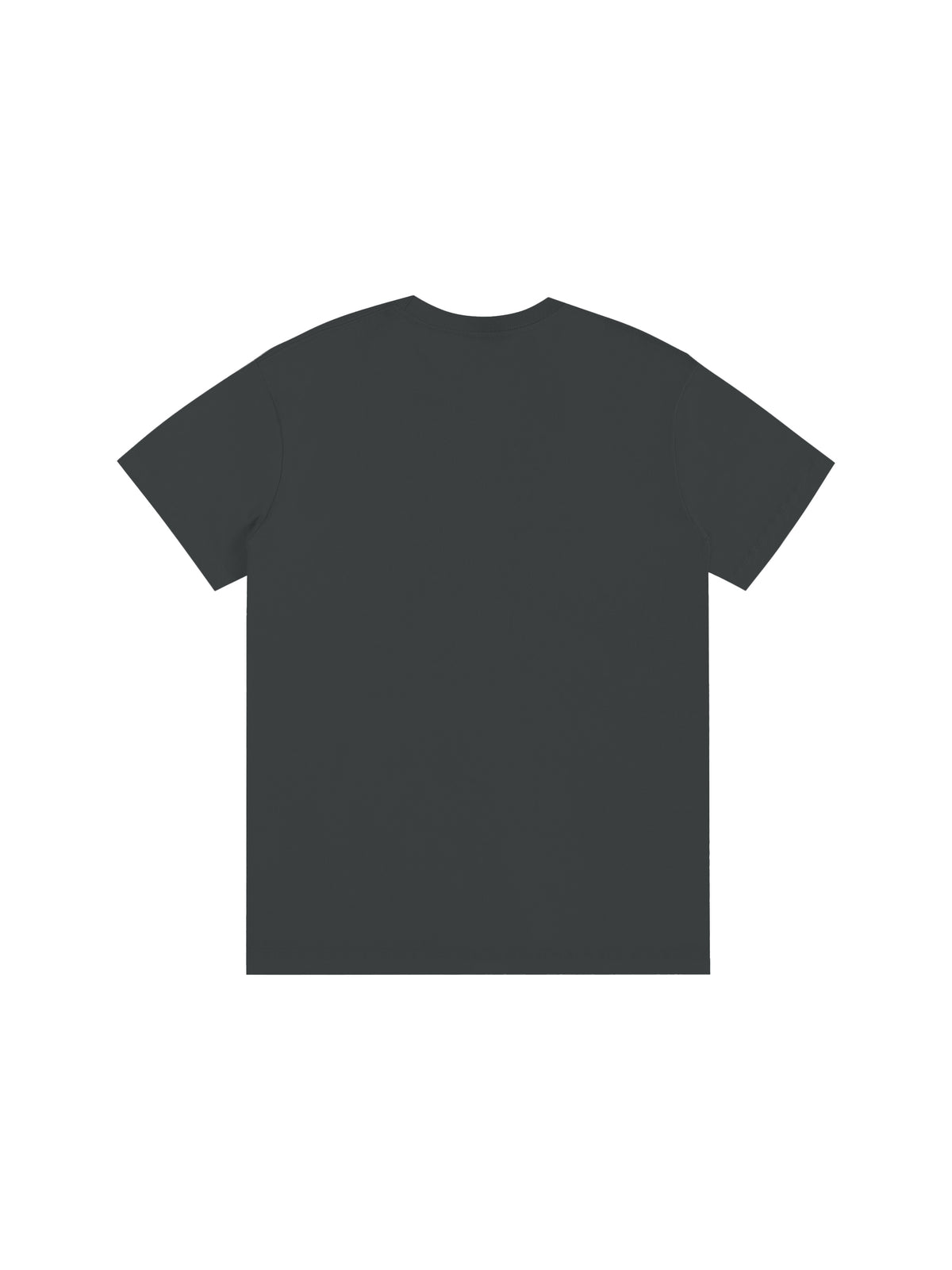 Off Script Drop Shoulder Cotton T-Shirt - Carbon Grey back view