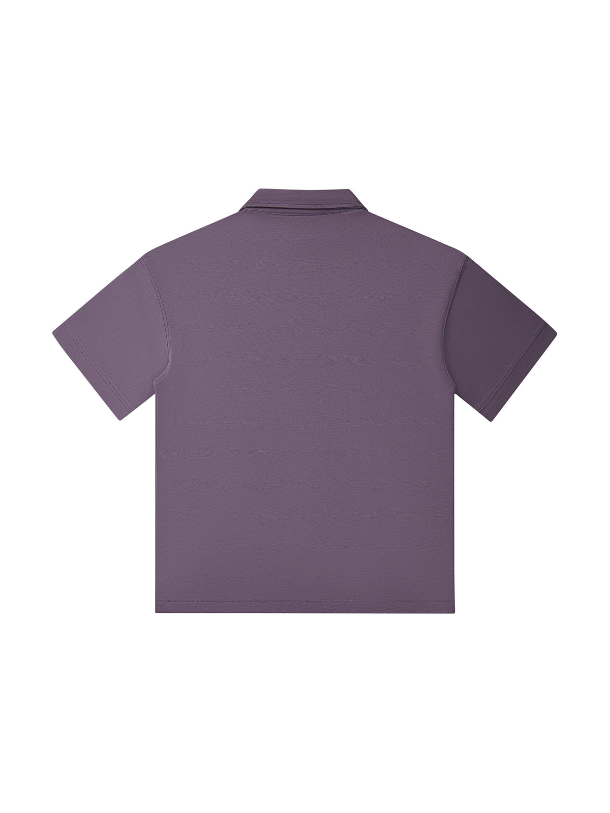 Purple Drop Shoulder Short-Sleeve Polo back product view