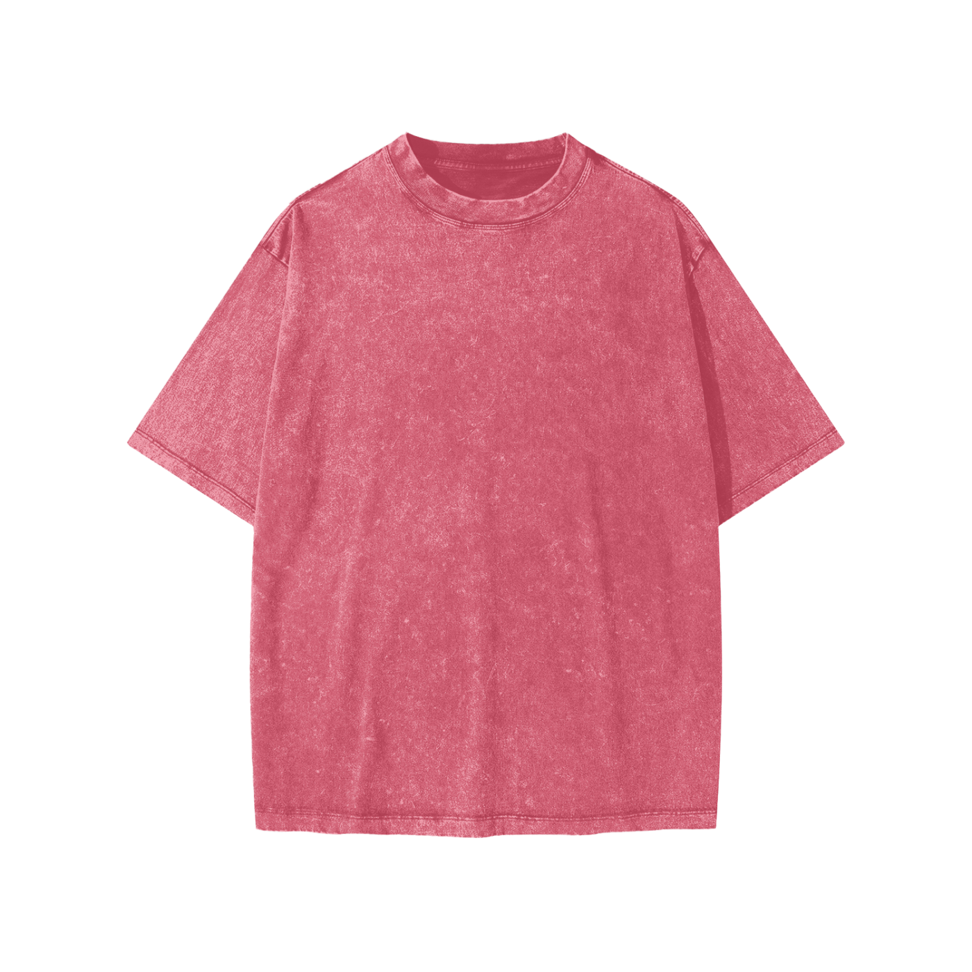Snow washed kids' T-shirt in Cherry – front view