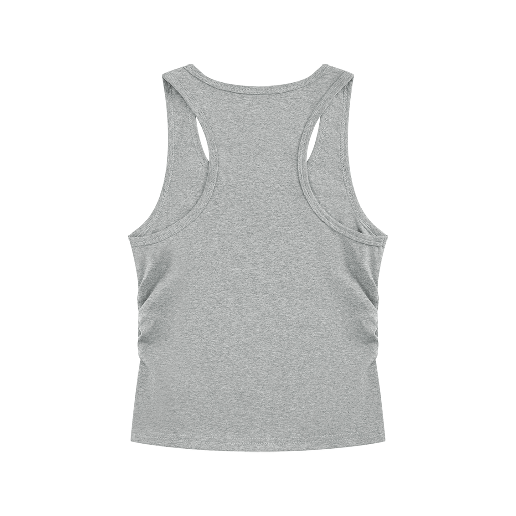 Celestial Butterfly Ruched Cropped Tank Top