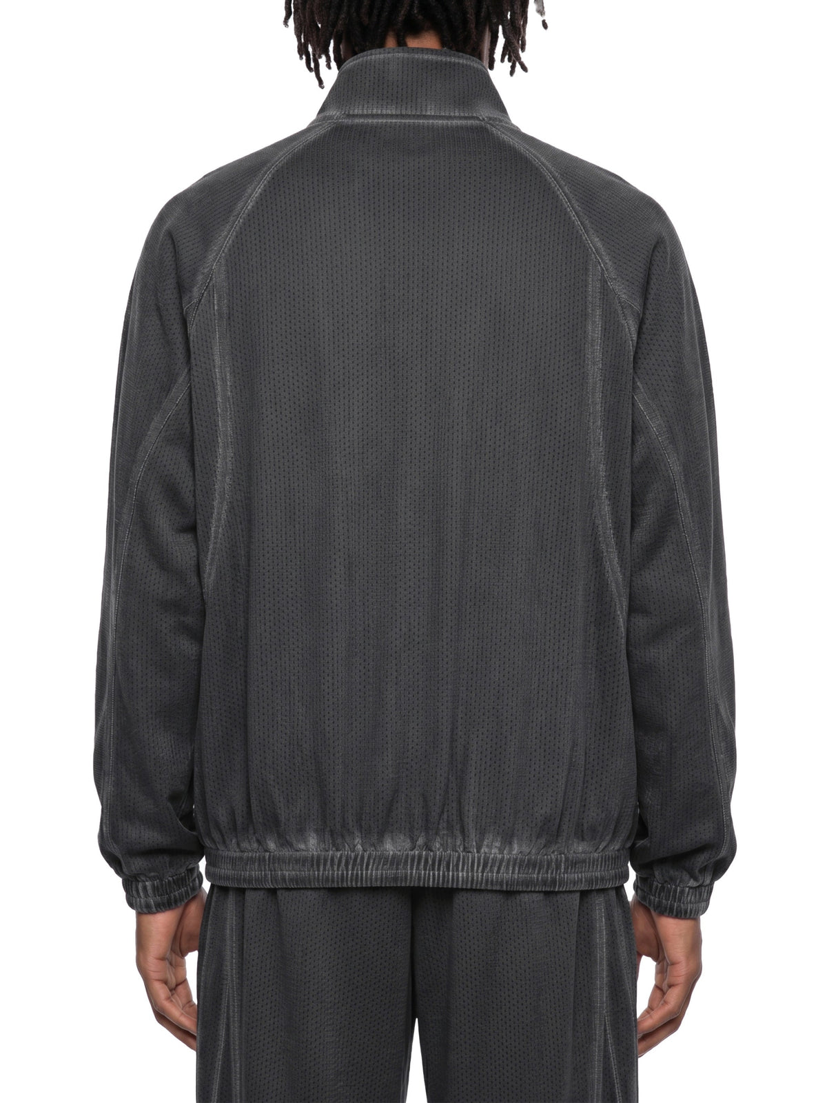 Unisex Vintage Wash Full Zip Mesh Jacket