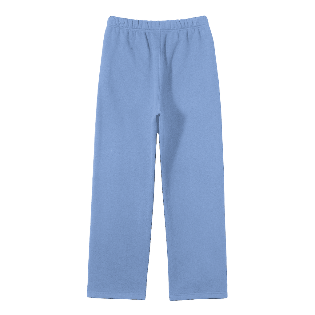 Unisex Solid Colour Fleece Straight-Leg Pants
