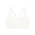 White Women’s Yoga Sports Bra front