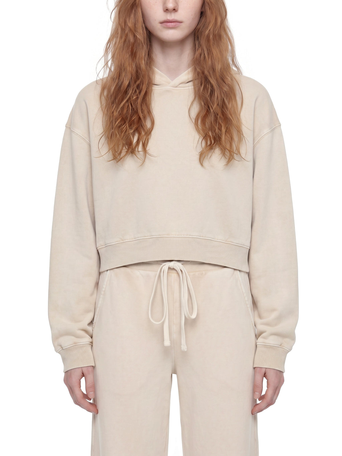 Women’s Mineral Washed Crop Hoodie
