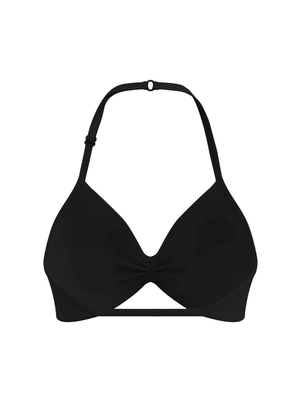 Women’s Ruched Halter-Neck Sports Bra
