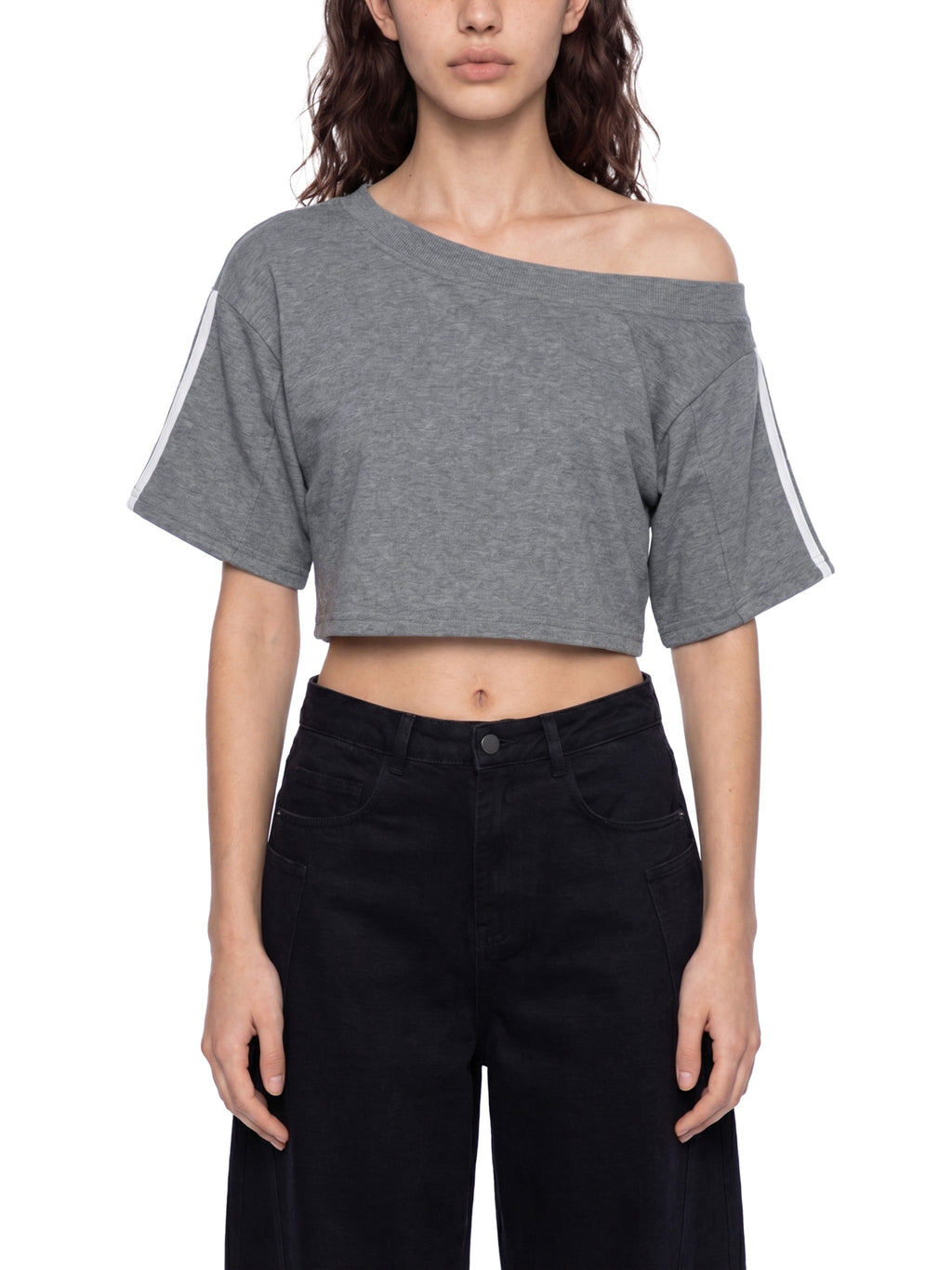 Women's Off-the-Shoulder Crop T-Shirt