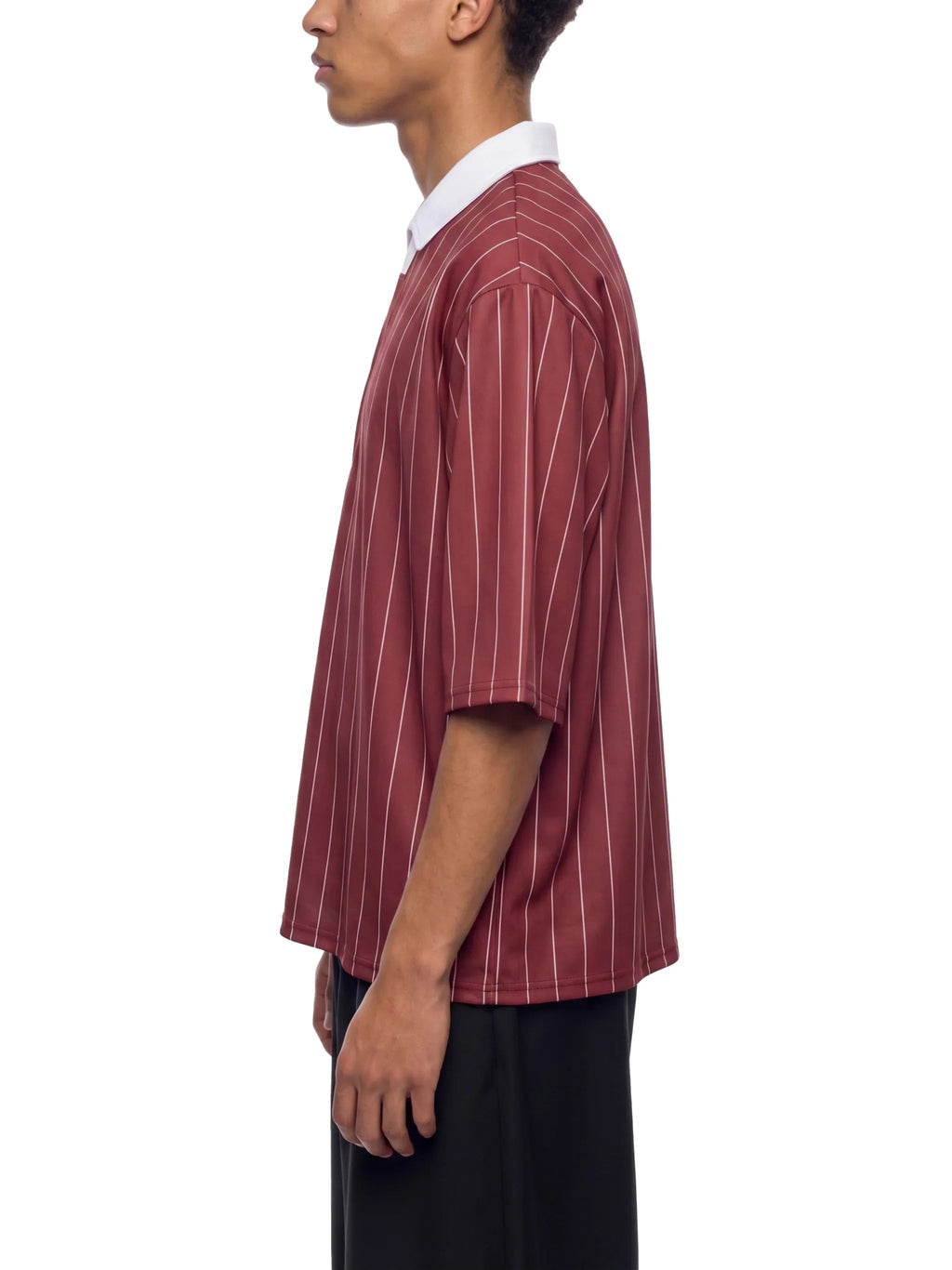 Unisex Pinstripe Collared Soccer Jersey