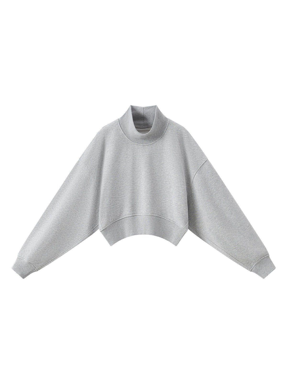 Women's Crop Mock Neck Sweatshirt