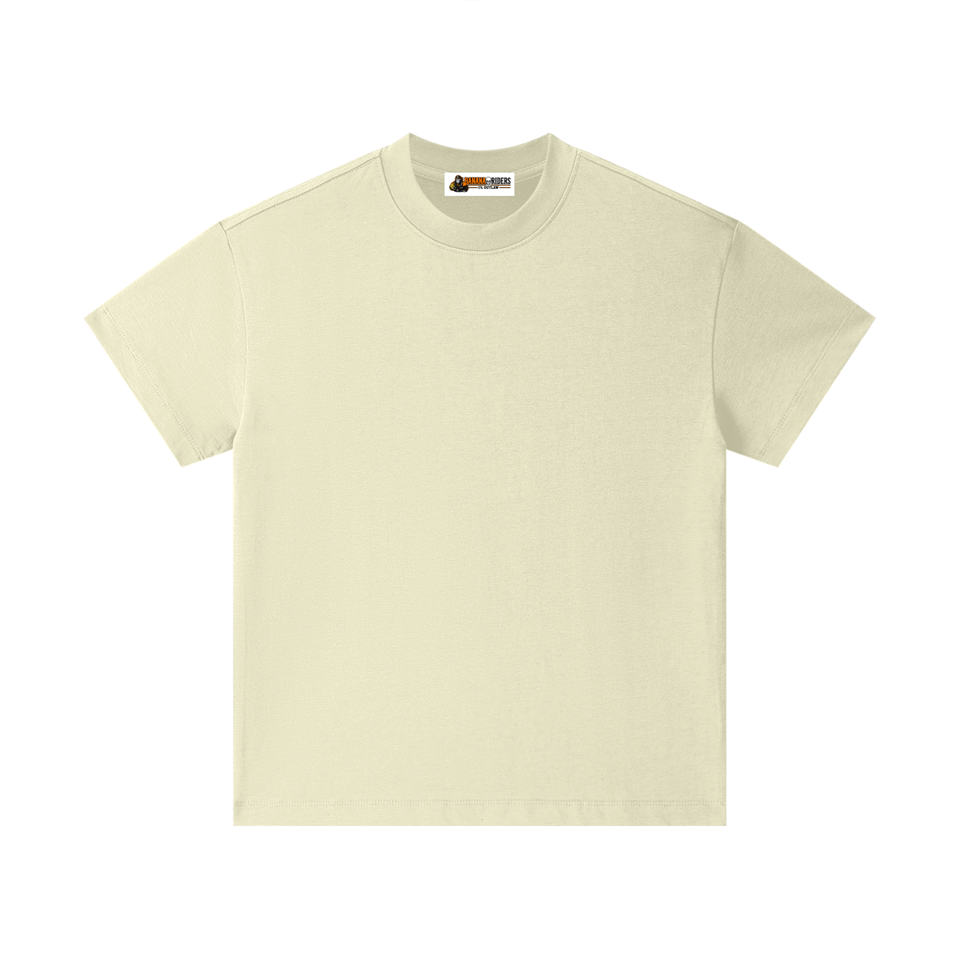 Pure cotton essential kids T-shirt in Milk Tea – front view