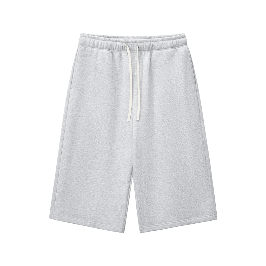 Relaxed Drawstring Three-Quarter Sweatpants
