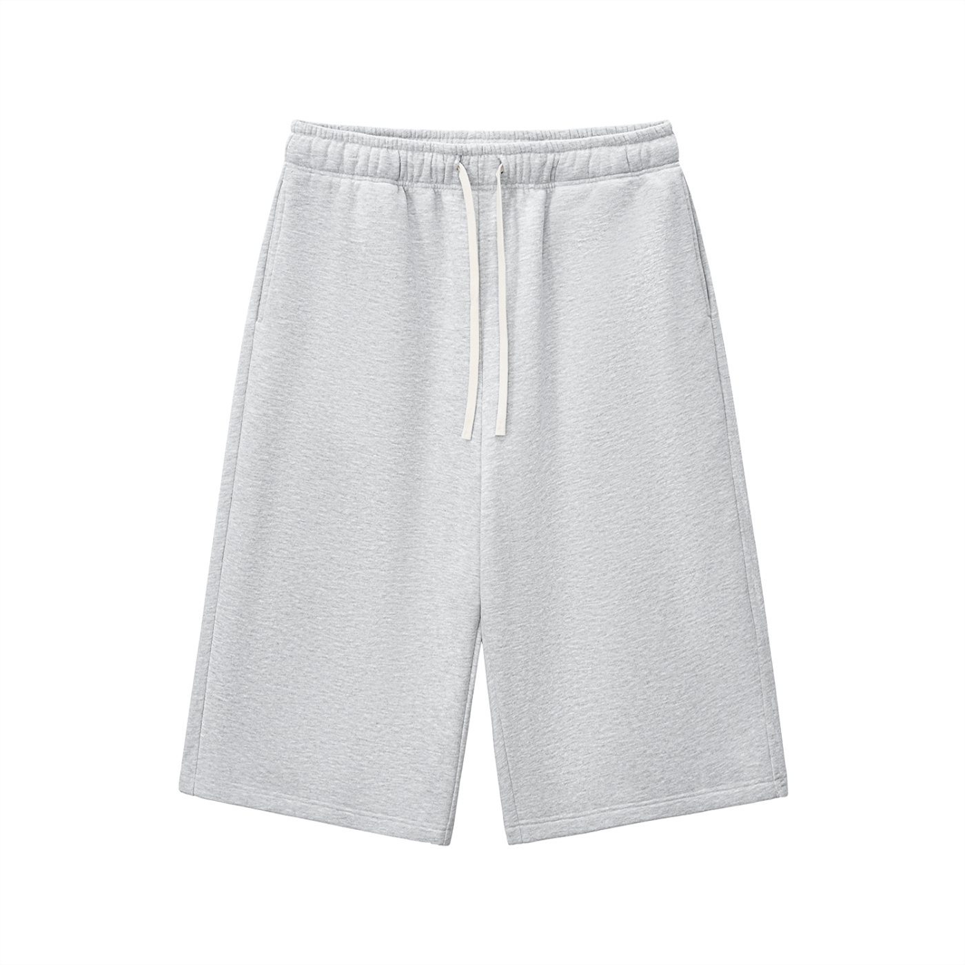 Relaxed Drawstring Three-Quarter Sweatpants