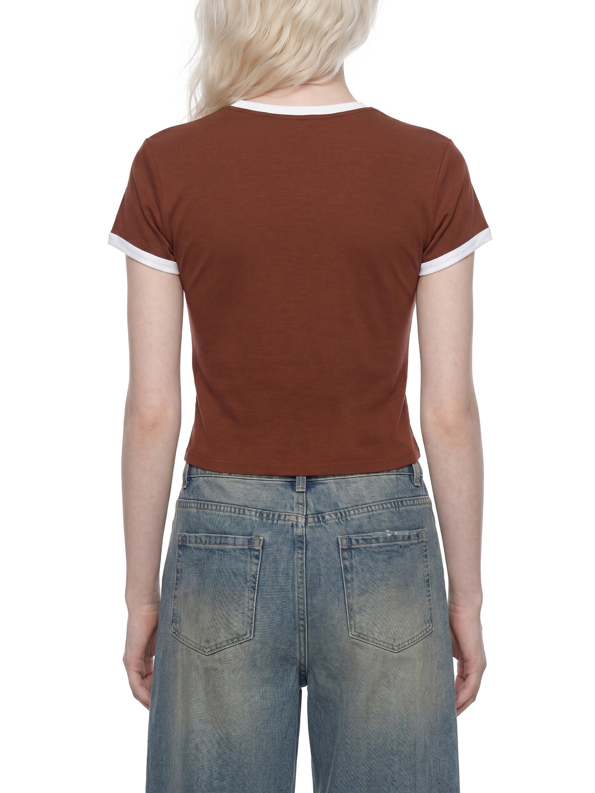 Women's Slim Color Block T-Shirt