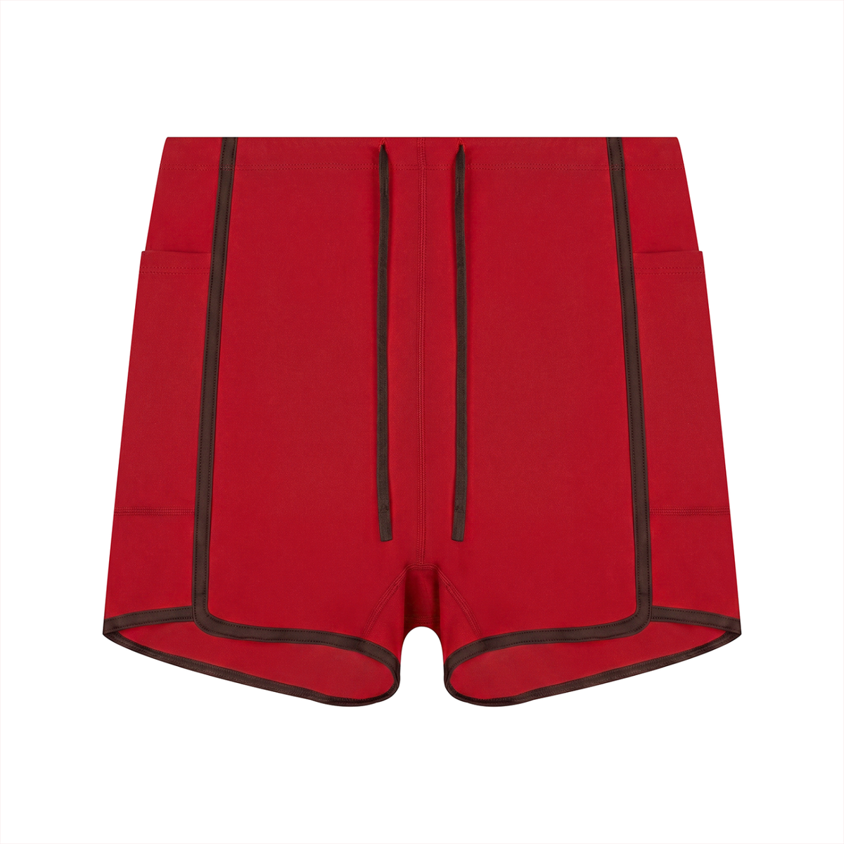 Women's High Rise Color Block Yoga Shorts