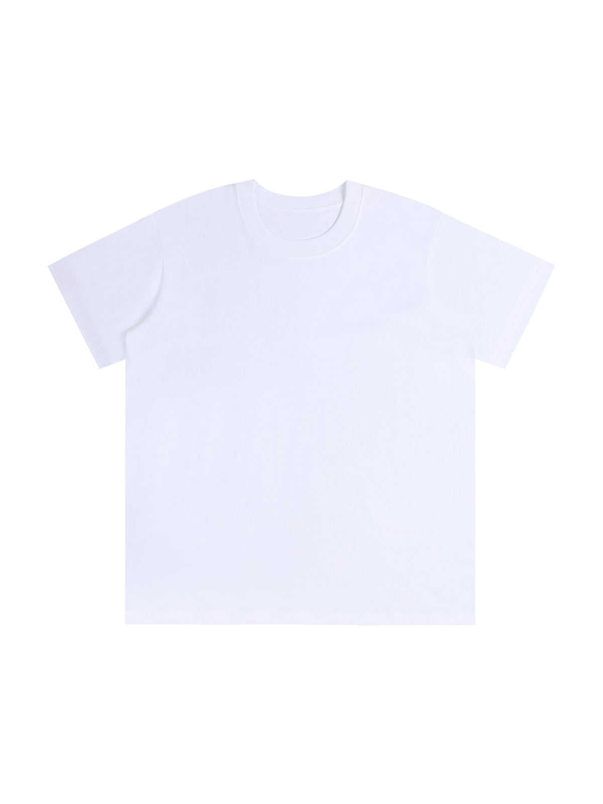 Solid White Unisex Seamless T-Shirt front view