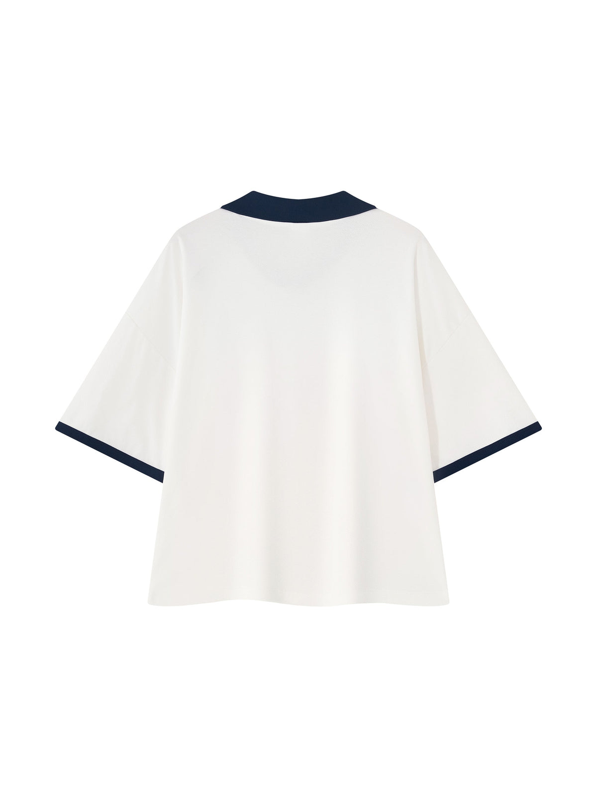 Unisex Collared Piping Boxy Soccer Jersey