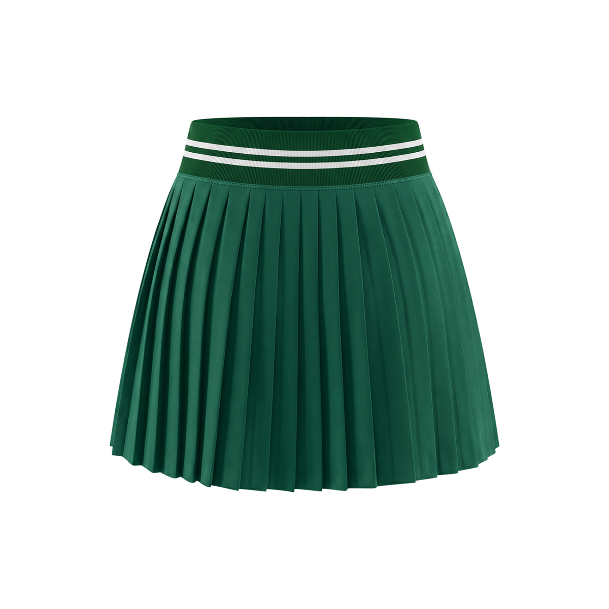 Off Script Women’s Contrast-Stripe Waist Pleated Mini Skirt