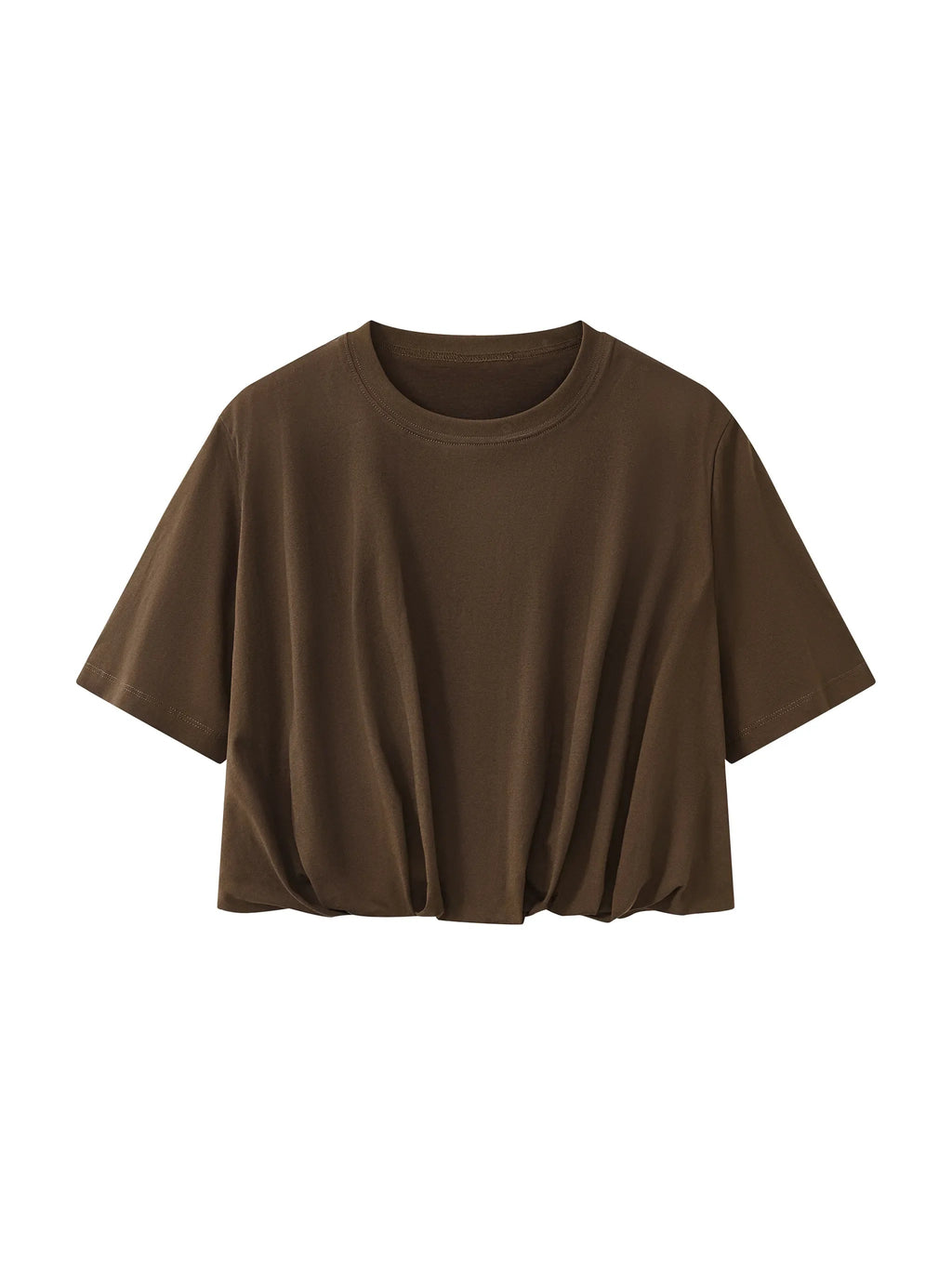 Women’s Crop Bubble Hem T-Shirt