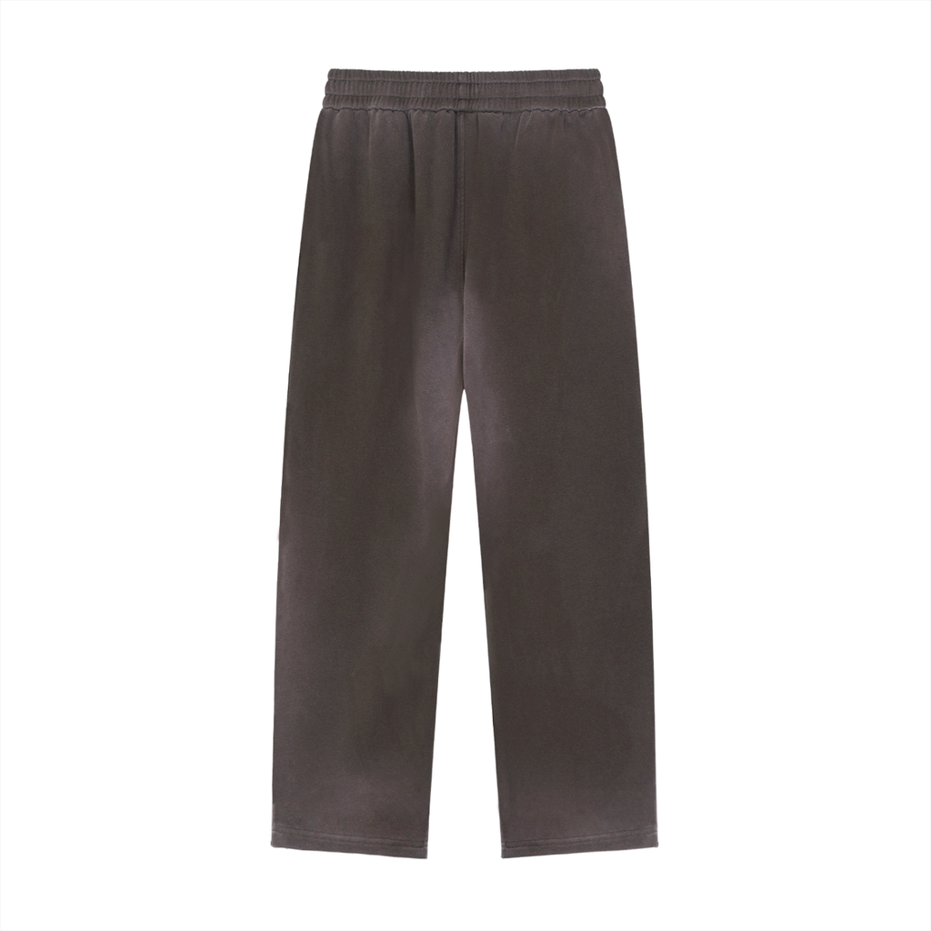 Sun Fade Raw-Edge Straight-Leg Sweatpants