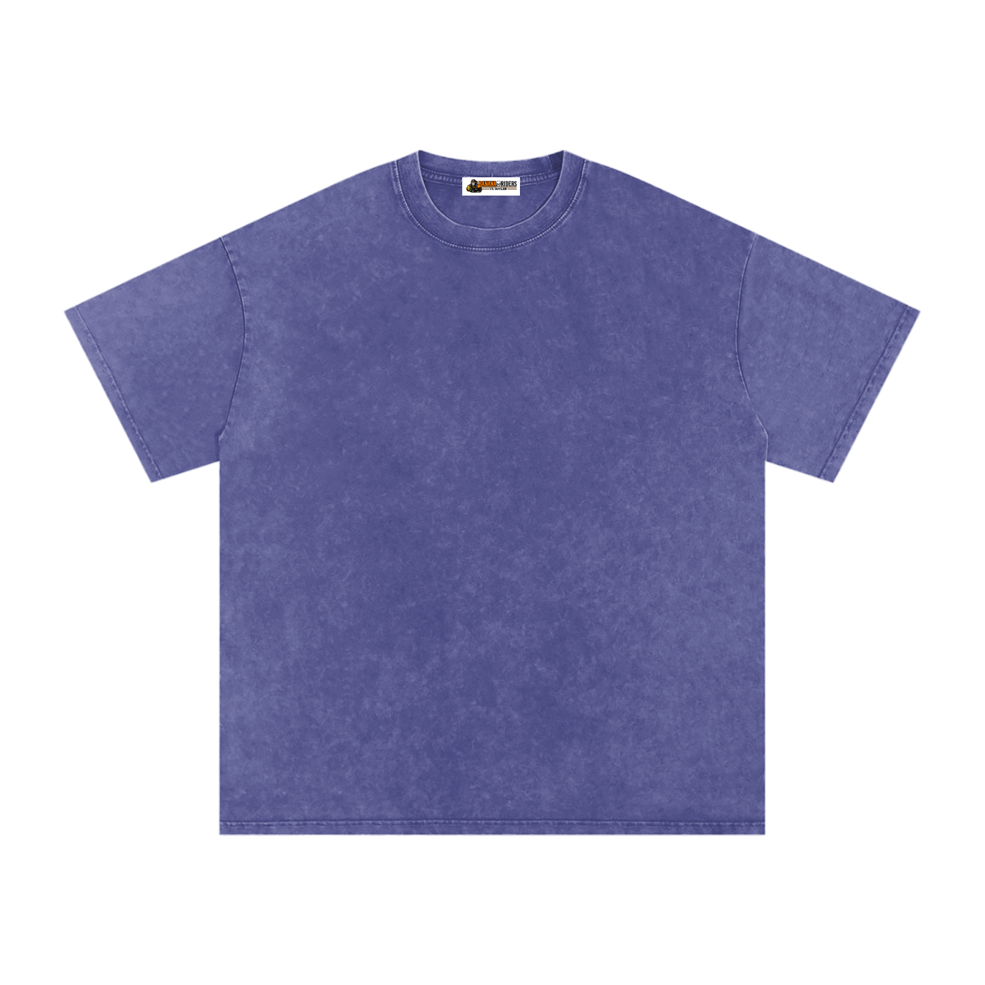 Purple Haze Snow-Washed Oversized Cotton T-Shirt – front view