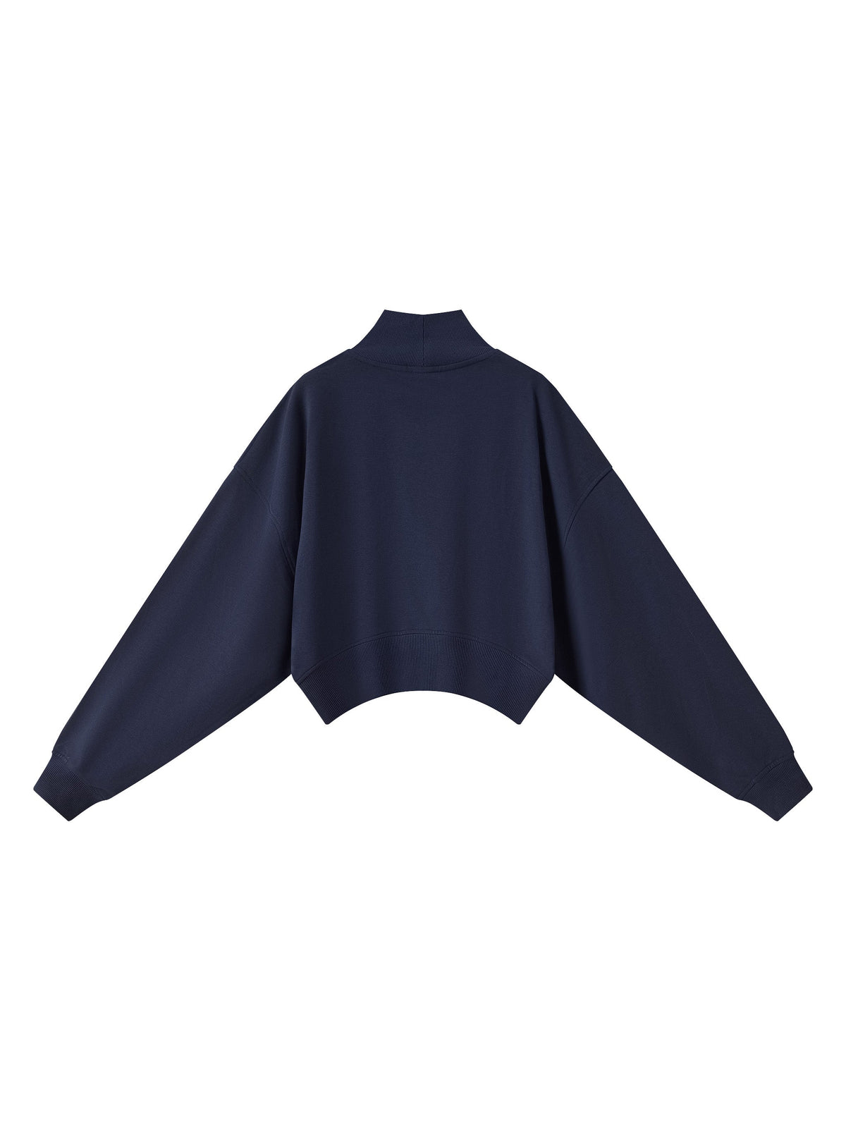Women's Crop Mock Neck Sweatshirt
