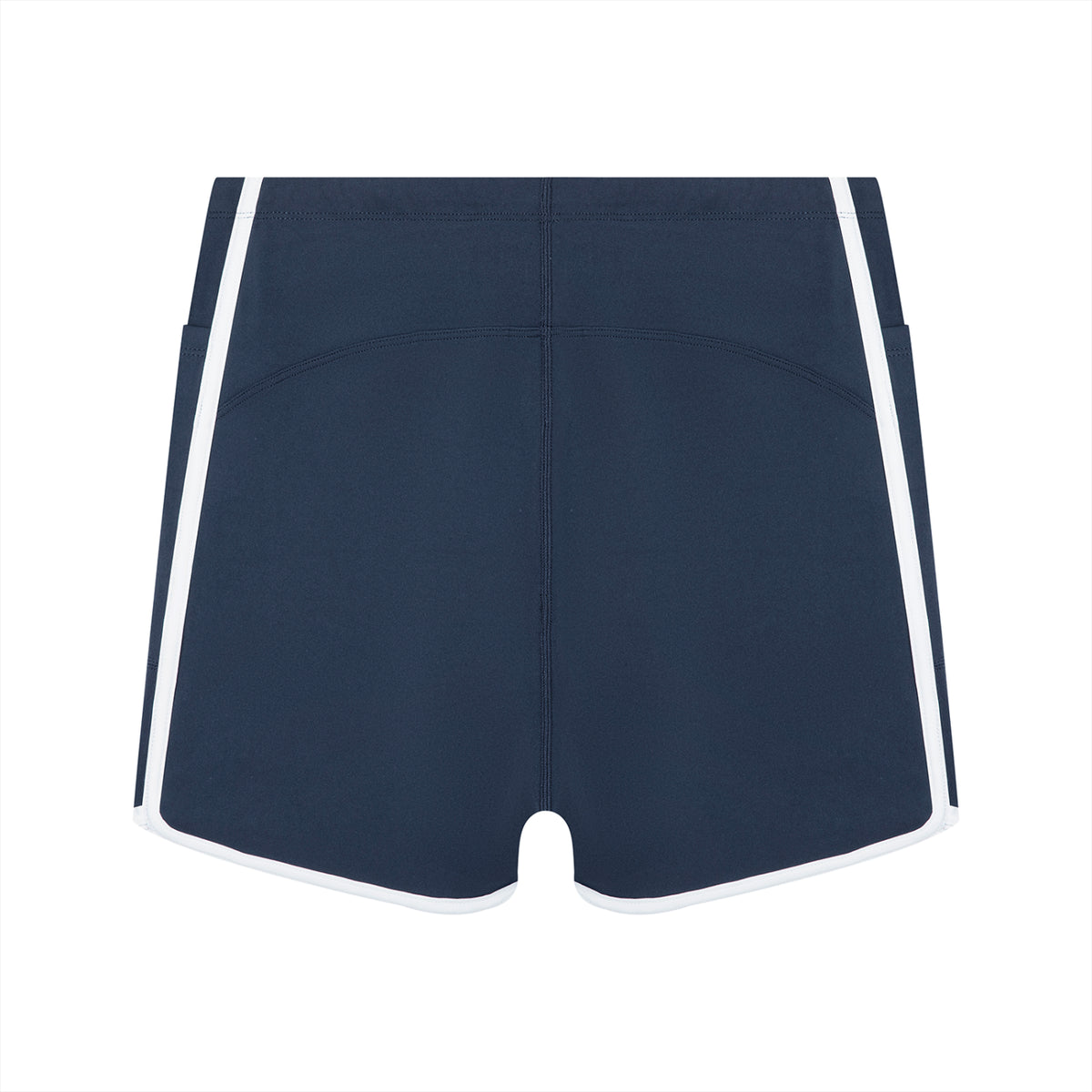 Off Script Women’s High-Rise Contrast-Piped Yoga Shorts
