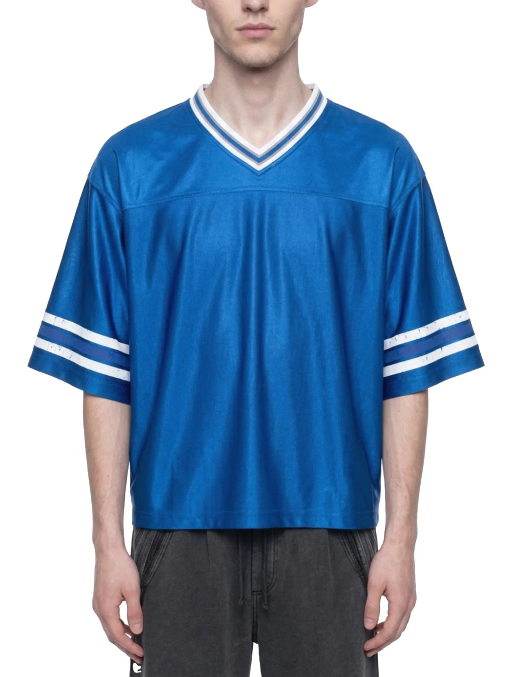 Unisex Boxy Striped Soccer Jersey