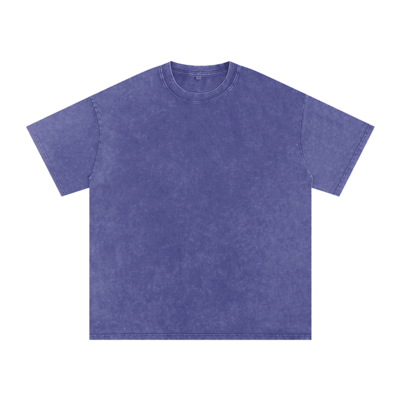 Snow Washed Oversized Cotton T-Shirt - Purple Haze front