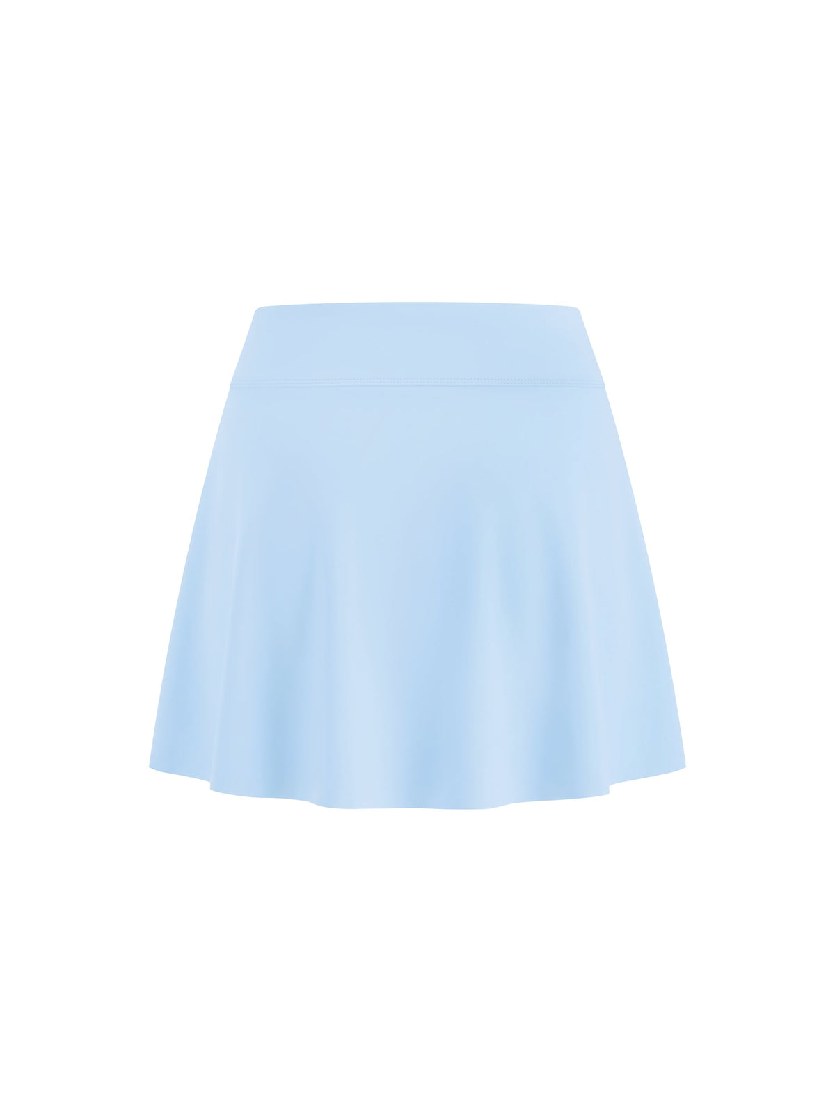 Women's A-Line Contrast Panel Slit Skirt