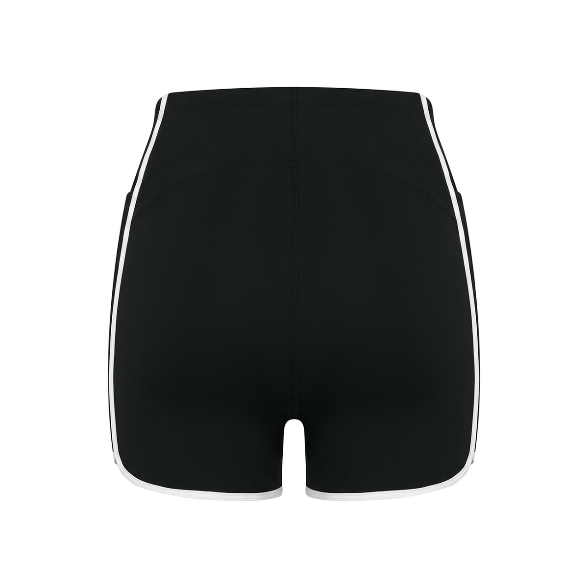 Off Script Women’s High-Rise Contrast-Piped Yoga Shorts