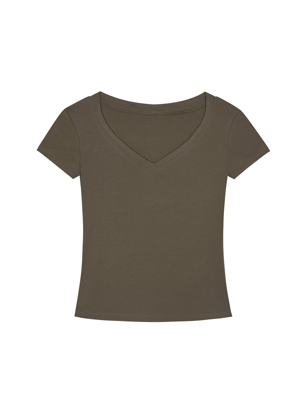Women’s Tencel Slim Fit V-Neck T-Shirt