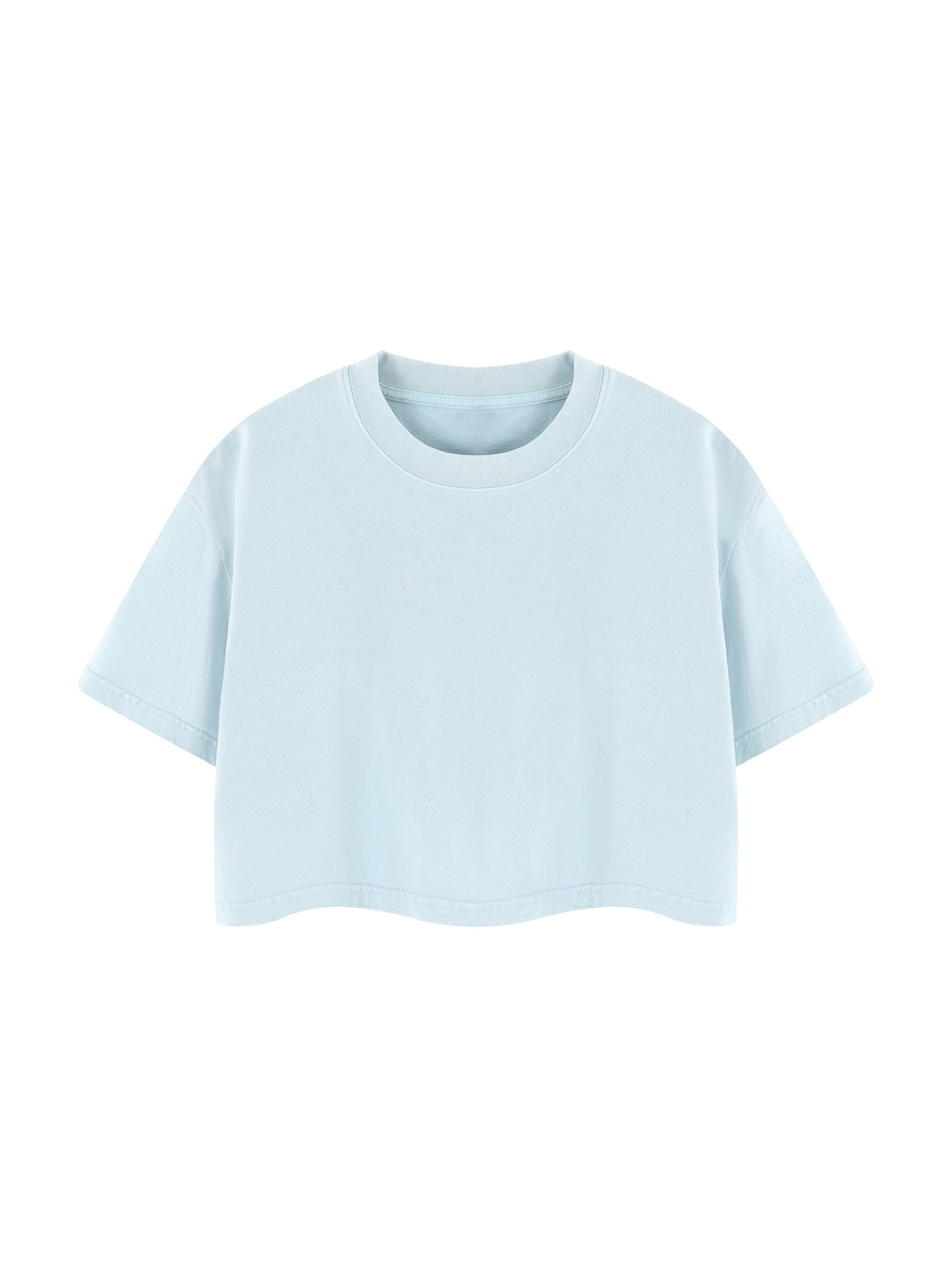 Women's Mineral Wash Cotton Crop T-Shirt