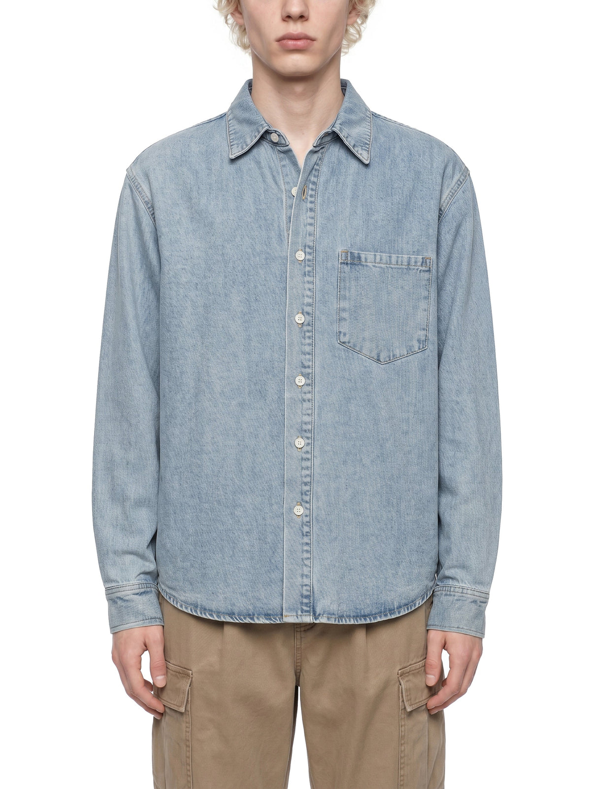 Unisex Vintage Wash Denim Shirt