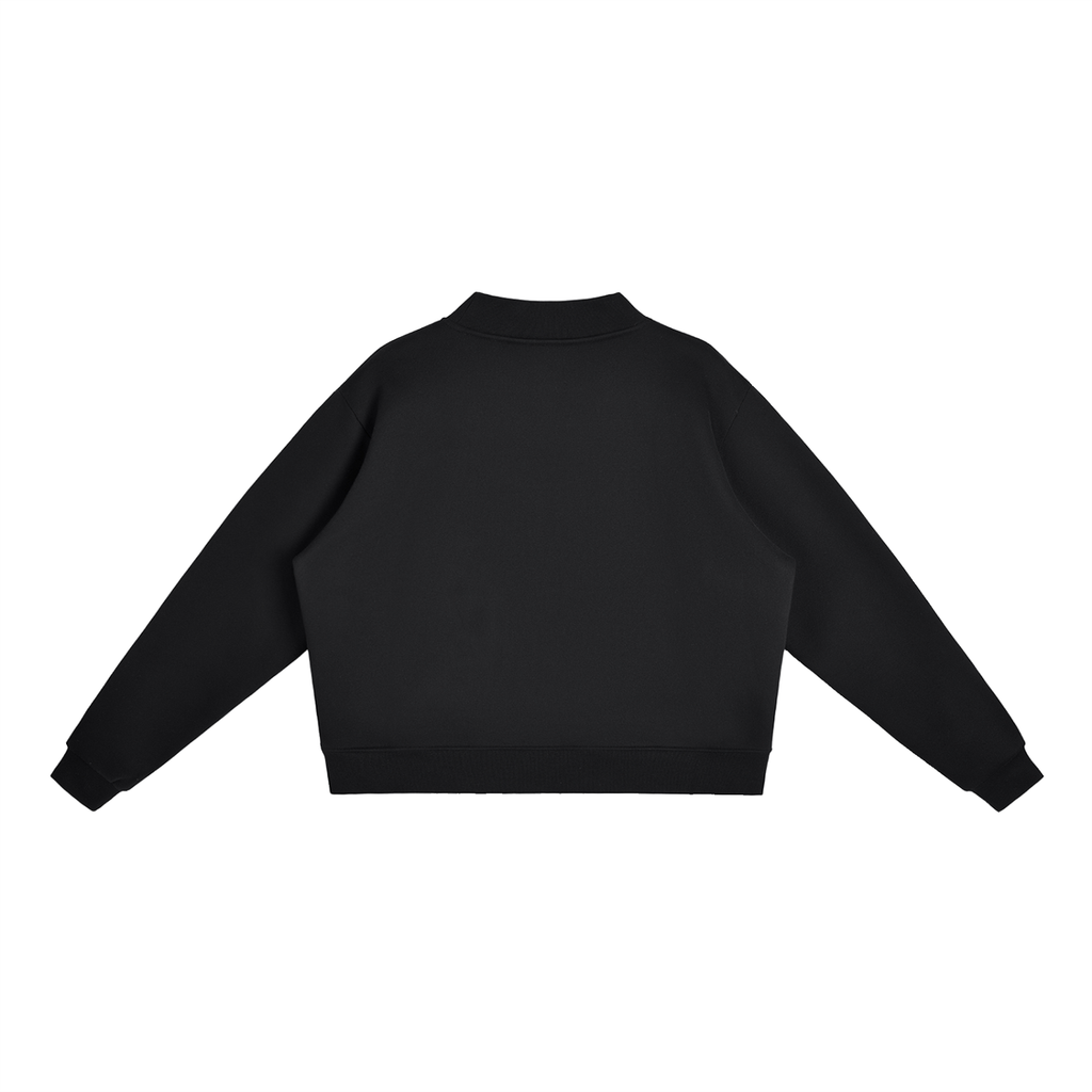 Comes With Pet Hair Essential Fleece Mock-Neck Crew Sweatshirt