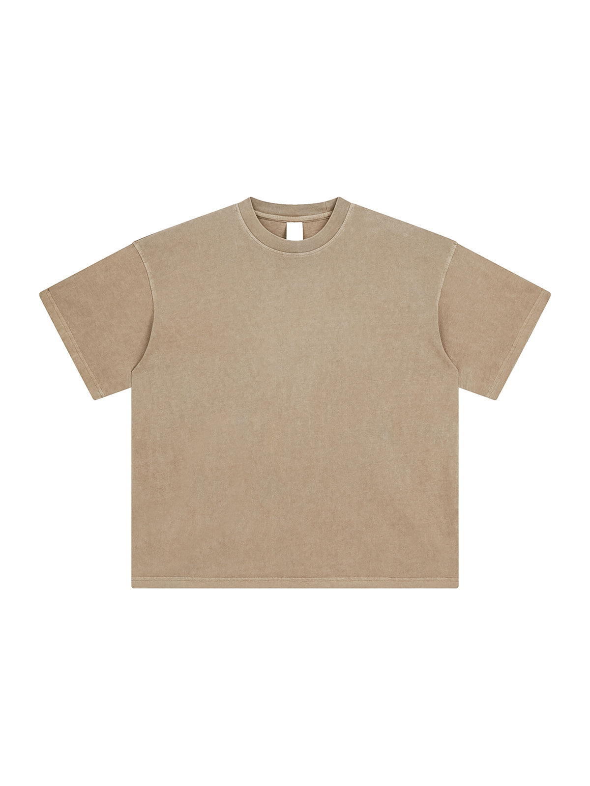 Camel Enzyme Washed T-Shirt front product view