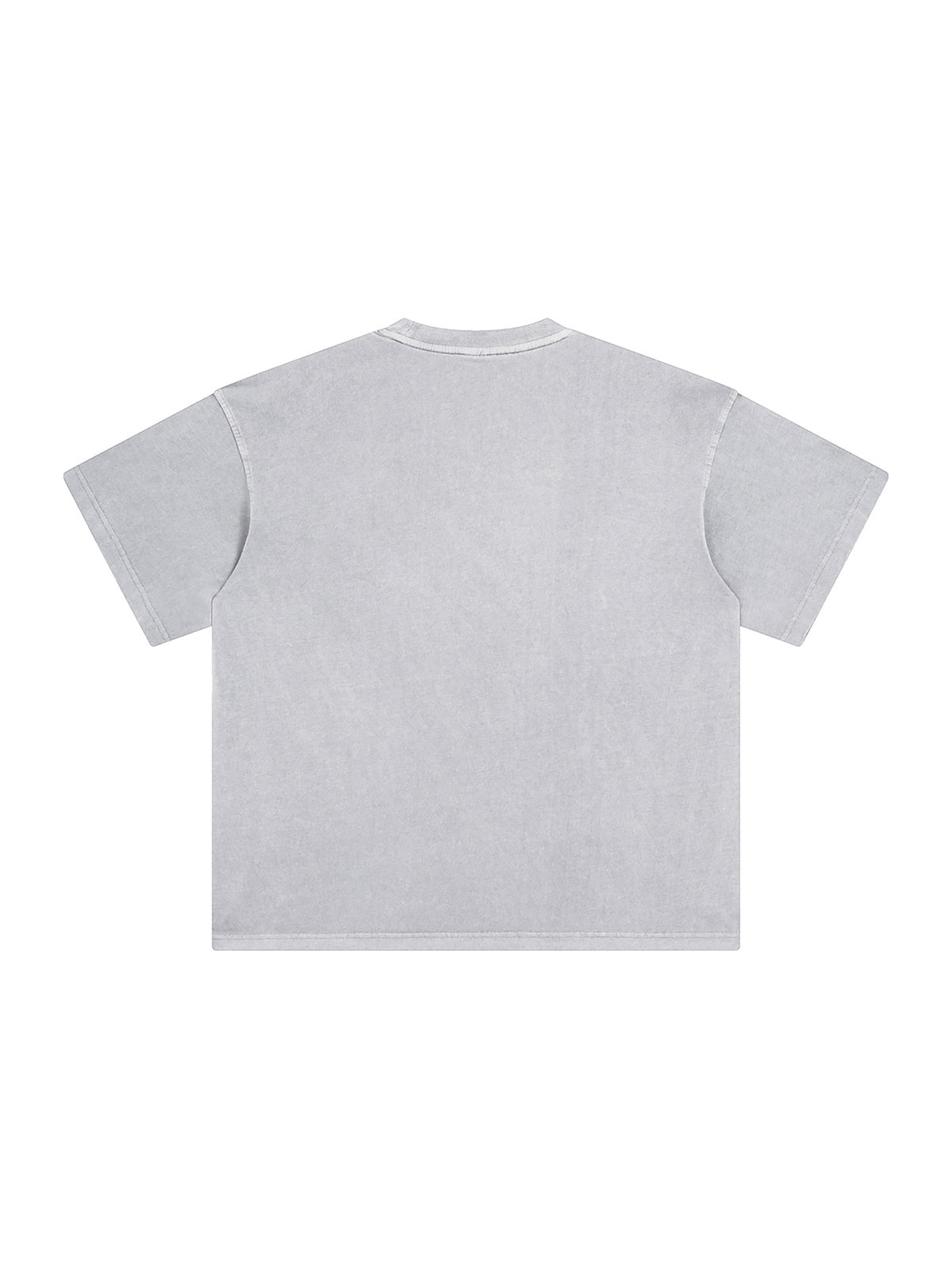 Medium Ash Enzyme Washed T-Shirt back product view