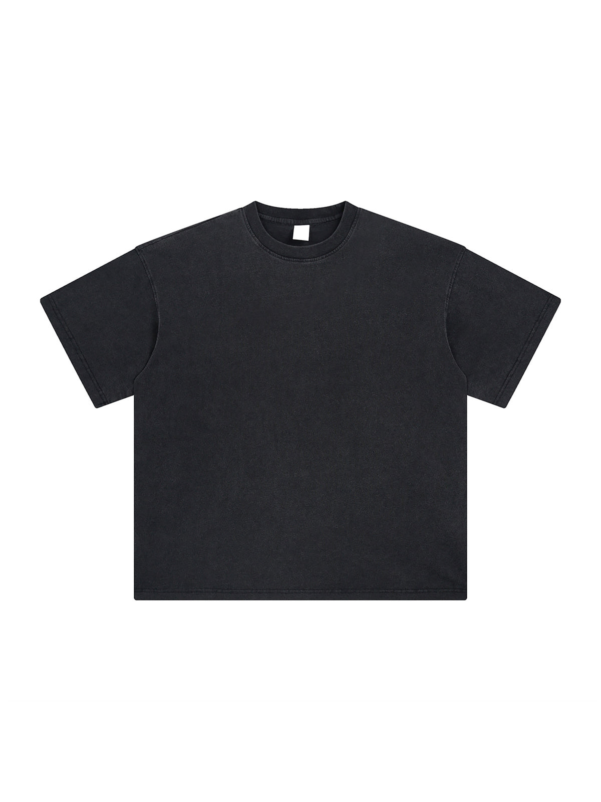 Retro Black Enzyme Washed T-Shirt front product view