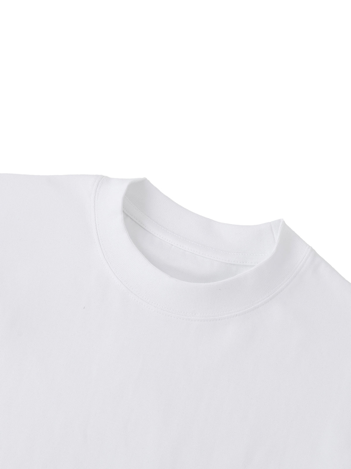 Off Script Essential Cotton Long Sleeve T-Shirt - collar detail