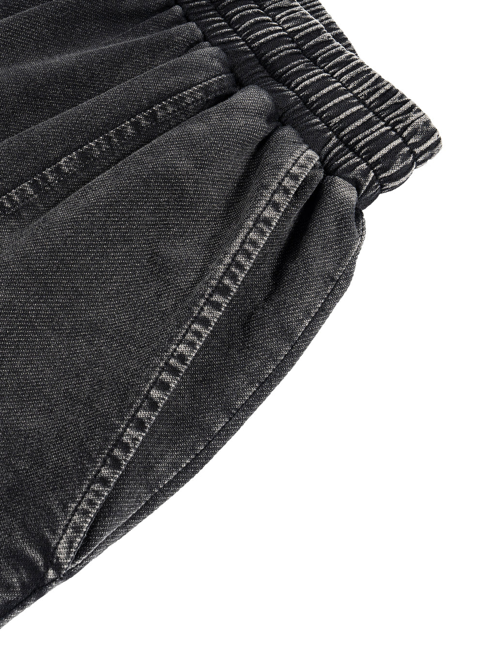 Snow Wash Drawstring Cotton Pants