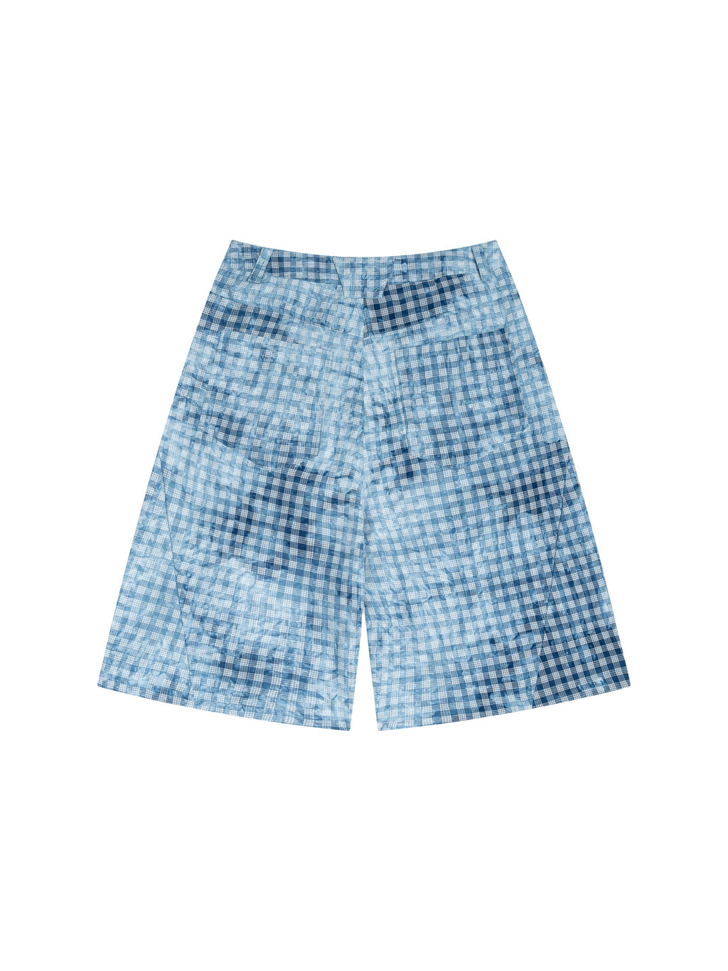 Unisex Vintage Wash Plaid Shorts