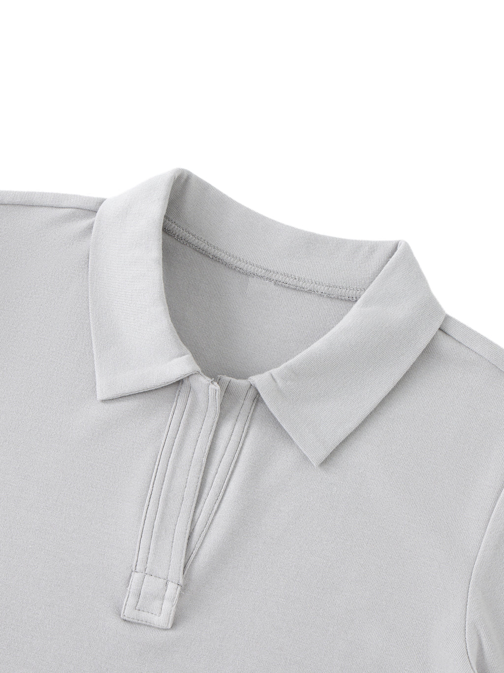 Bodycon Short Sleeve Polo Shirt