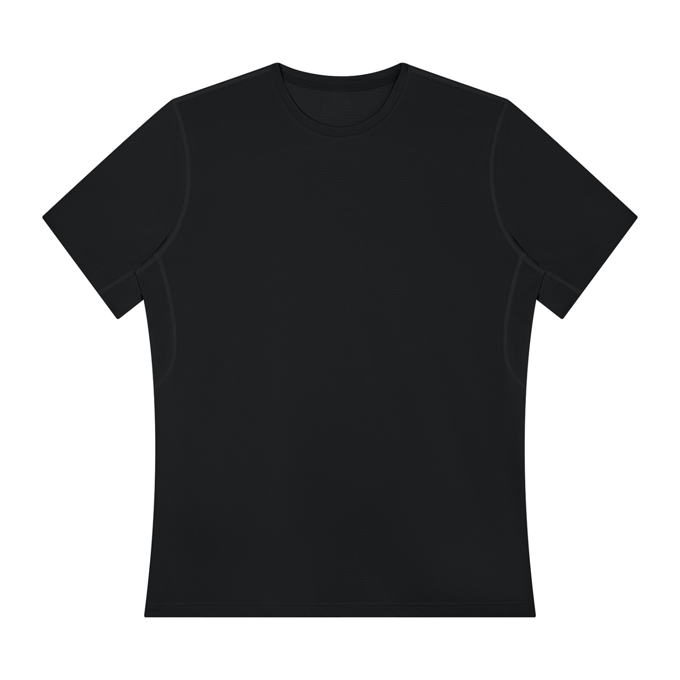 Men’s Regular Fit Performance T-Shirt — Black front