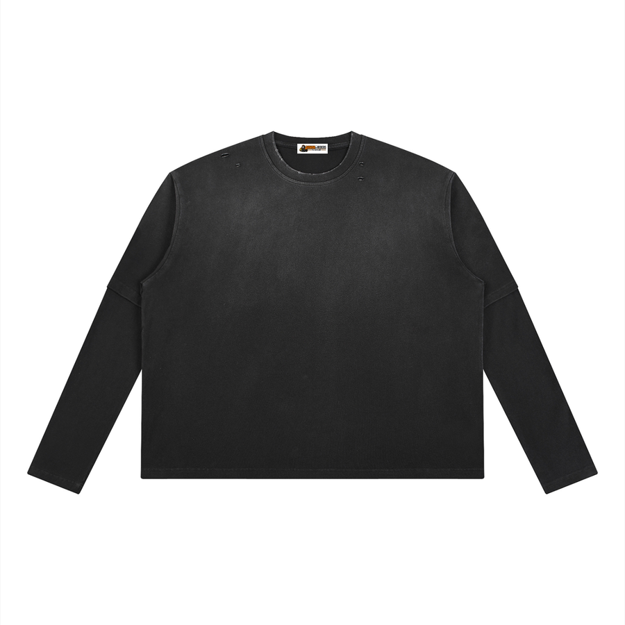 Unisex Vintage Wash Layered T-Shirt