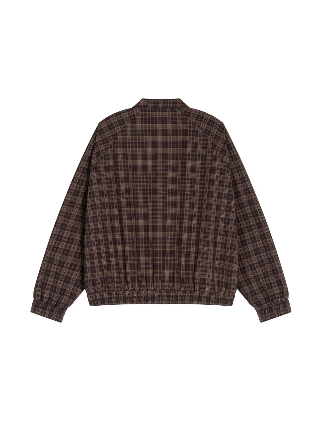 Unisex Plaid Full-Zip Track Jacket