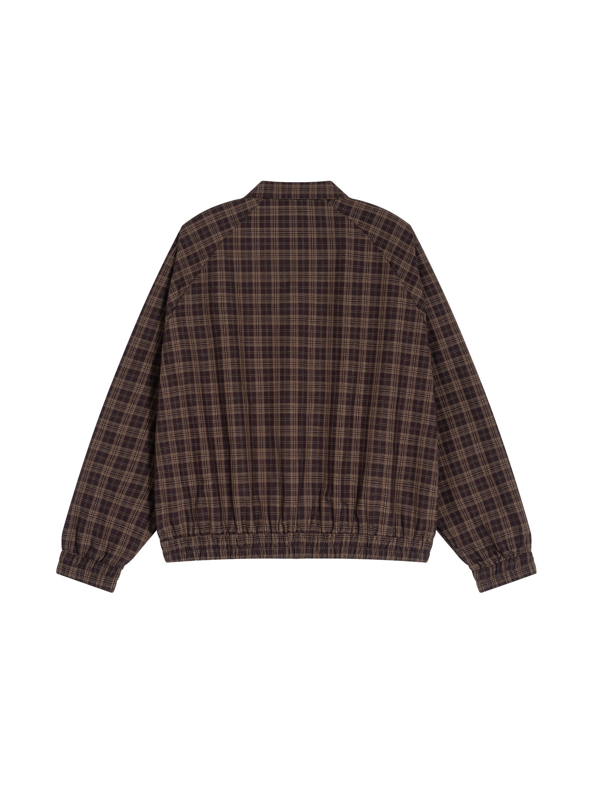 Unisex Plaid Full-Zip Track Jacket